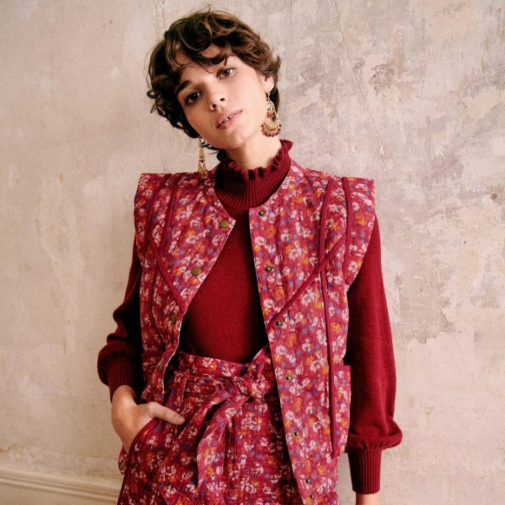 Sezane Timmy Jacket in Floral Multico Small